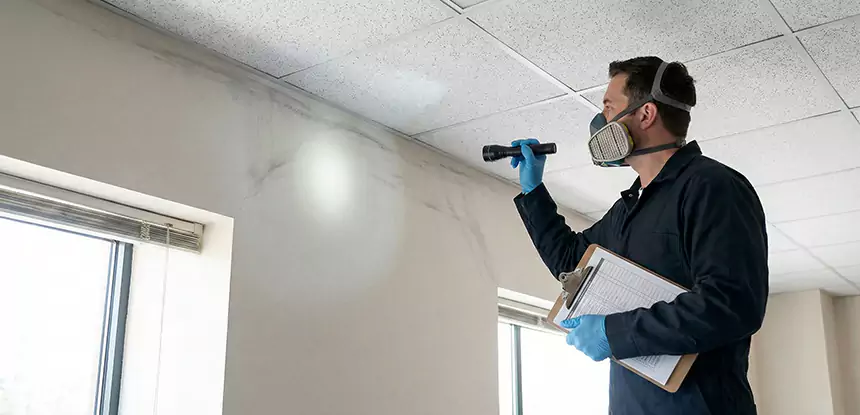 Ceiling Water Damage Inspection in Lenexa