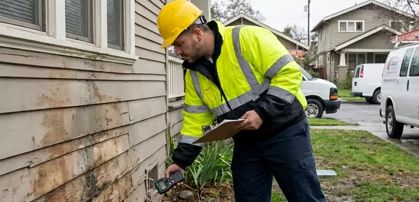 Water Damage Exterior Wall Lenexa